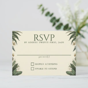 Vintage Enchanted Forest RSVP Card