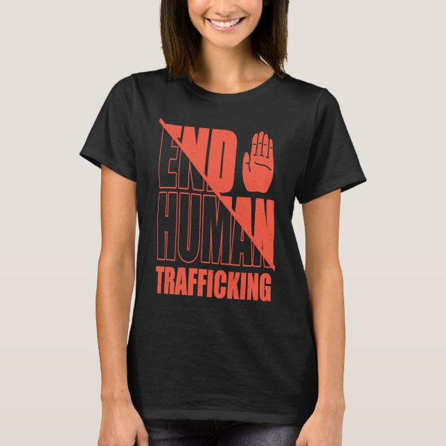Vintage End Human Trafficking T-Shirt (Front)