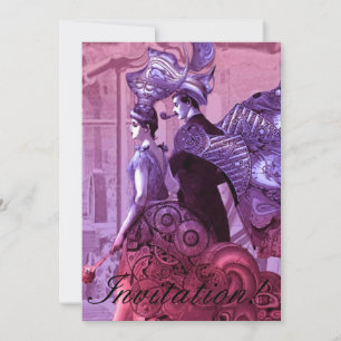 VINTAGE ENGAGEMENT PARTY INVITATION - TWO IMAGES