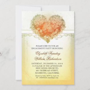 vintage engagement party invitations