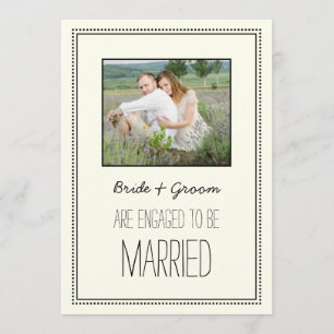 Vintage Engagement Party Photo Invitations