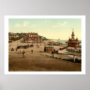 Vintage England, Bournemouth Pier entrance, Dorset Poster