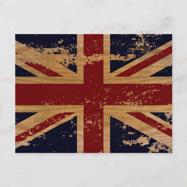 Vintage England Flag 2 Postcard (Front)