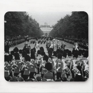Vintage England Guards returning along the Mall Mouse Mat
