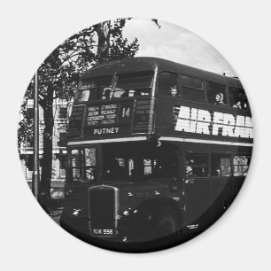 Vintage England London double decker bus Magnet