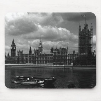 Vintage England London parliament houses Mouse Mat