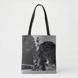 Vintage England London Peter Pan statue Kensington Tote Bag