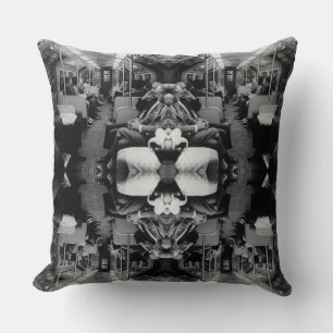 Vintage England London railway inside coach Cushion