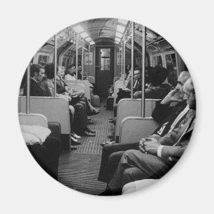 Vintage England London railway inside coach Magnet
