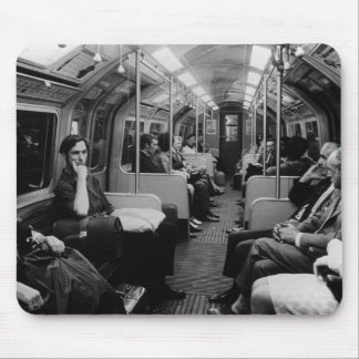 Vintage England London railway inside coach Mouse Mat