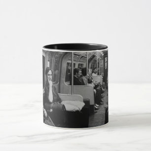 Vintage England London railway inside coach Mug