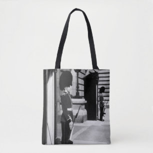 Vintage England London sentry at Buckingham Tote Bag