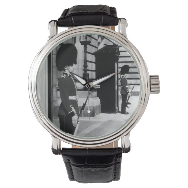 Vintage England London sentry at Buckingham Watch (Front)