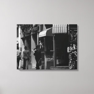 Vintage England London Shops Carnaby street Canvas Print