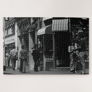 Vintage England London Shops Carnaby street Jigsaw Puzzle