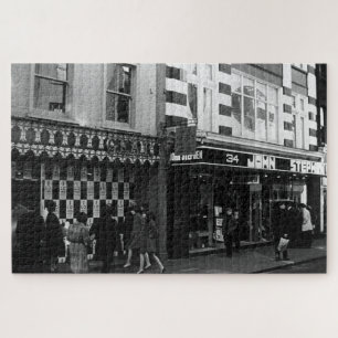 Vintage England London Shops Carnaby street Jigsaw Puzzle