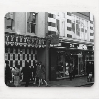 Vintage England London Shops Carnaby street Mouse Mat