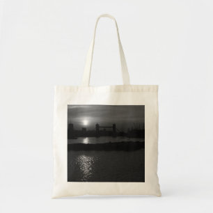 Vintage England London sunset Tower Bridge Tote Bag