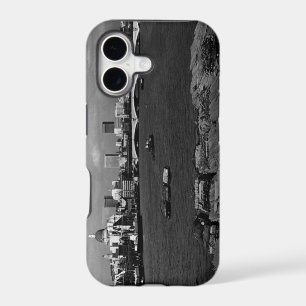 Vintage England London Thames river skyline city