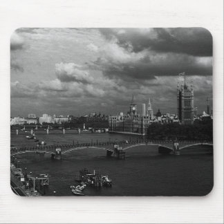Vintage England London The River Thames Large Cloc Mouse Mat