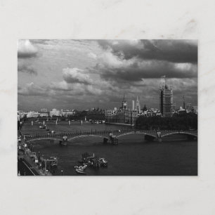 Vintage England London The River Thames Postcard