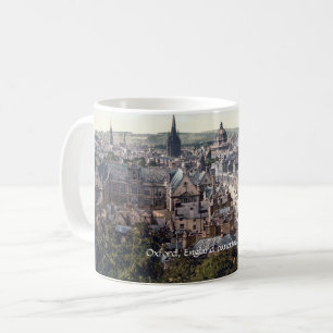 Vintage England Oxford city panorama c1895 Coffee Mug
