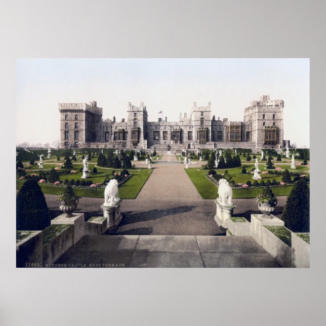 Vintage England, Windsor Royal Castle Poster (Front)