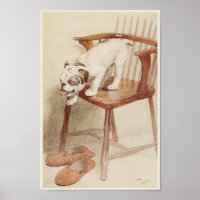 Vintage English Bulldog Illustration