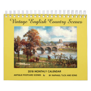 Vintage English Country Scenes 2018 Calendar