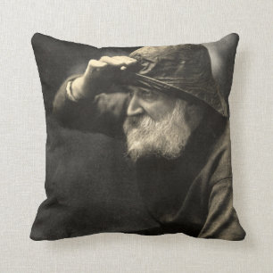 Vintage English Fisherman Nautical Antique Beard Cushion
