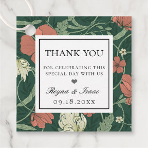 Vintage English Garden Pattern Favour Tags