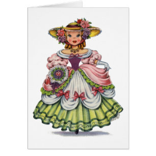 Vintage English Girl in Elizabethan Dress