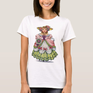 Vintage English Girl in Elizabethan Dress T-Shirt