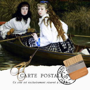 Vintage English Girls Boat Heron Tissue Paper