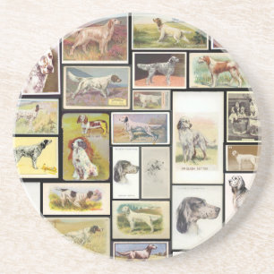 Vintage English Setter Cigarette Card Coaster