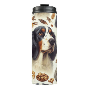 Vintage English Setter Seamless Thermal Tumbler