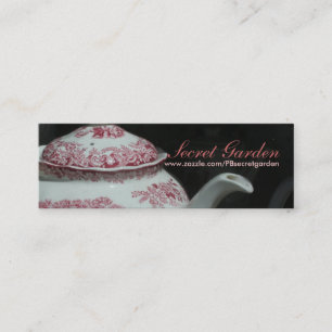 Vintage English Teapot Tea Time Business cards 3