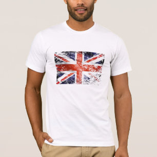 Vintage English Union jack UK British flag T-Shirt