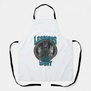 Vintage Engraved Cat Pride Graphic Shirt Design_1 Apron