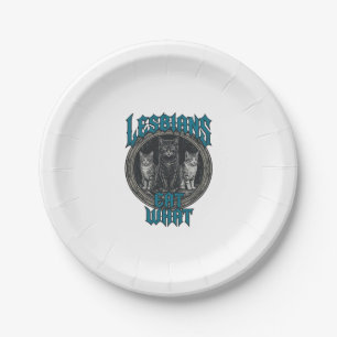 Vintage Engraved Cat Pride Graphic Shirt Design_1 Paper Plate