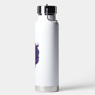 Vintage Engraved Colourful Horse Head Art Shirt_1 Water Bottle
