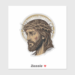 Vintage Engraved Crown of Thorns Portrait Shirt_1