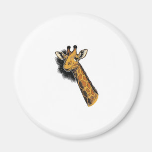 Vintage Engraved Cute Giraffe Shirt Design_1 Magnet