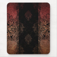 Vintage Engraved Damask Mousepad