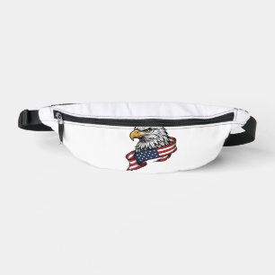 Vintage Engraved Eagle Patriotic Shirt Design_1 Bum Bags