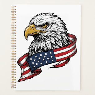 Vintage Engraved Eagle Patriotic Shirt Design_1 Planner
