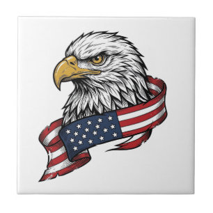 Vintage Engraved Eagle Patriotic Shirt Design_1 Tile