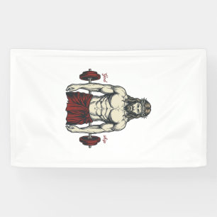 Vintage Engraved Faith Strength Graphic Design_1 Banner