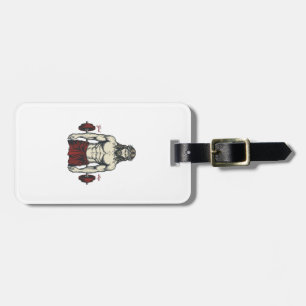 Vintage Engraved Faith Strength Graphic Design_1 Luggage Tag