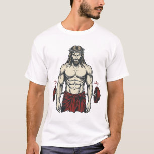 Vintage Engraved Faith Strength Graphic Design_1 T-Shirt